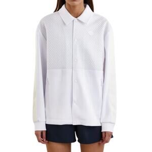 J.Lindeberg Nevaeh Coach Jacket White Medium NWT – Golf Performance Outerwear